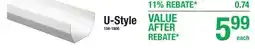Menards U-Style VINYL GUTTERS offer
