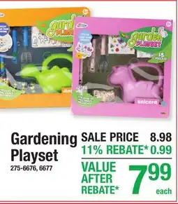 Menards Gardening Playset offer