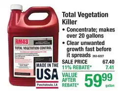 Menards Total Vegetation Killer offer