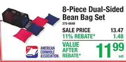 Menards 8-Piece Dual-Sided Bean Bag Set offer