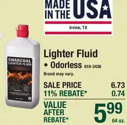Menards TX Lighter Fluid offer
