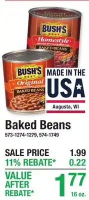 Menards BUSH'S Baked Beans offer