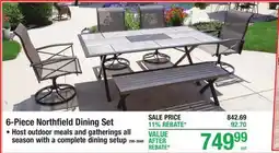 Menards 6-Piece Northfield Dining Set offer