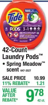 Menards 42-Count Laundry Pods offer
