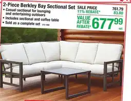 Menards 2-Piece Berkley Bay Sectional Set offer