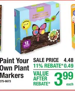 Menards Paint Your Own Plant Markers offer