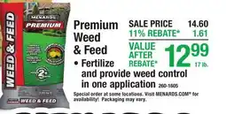 Menards Premium Weed & Feed offer