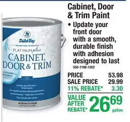 Menards Cabinet, Door & Trim Paint offer