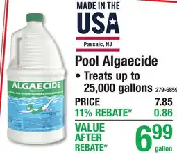 Menards Pool Algaecide offer
