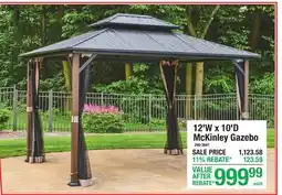 Menards 12'W x 10'D McKinley Gazebo offer