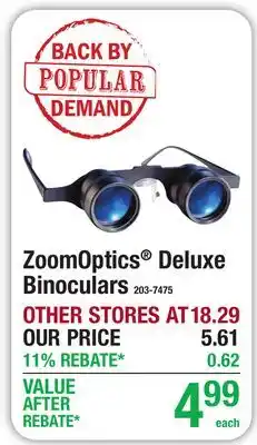 Menards ZoomOptics Deluxe Binoculars offer