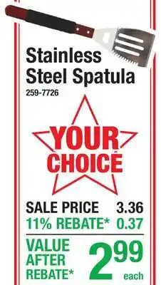 Menards Stainless Steel Spatula offer