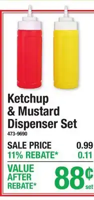 Menards Ketchup & Mustard Dispenser Set offer