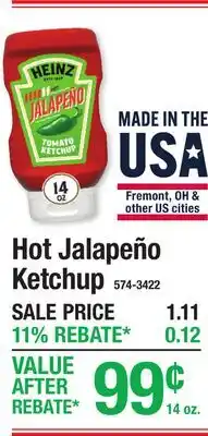 Menards Hot Jalapeño Ketchup offer