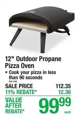 Menards 12 Outdoor Propane Pizza Oven offer