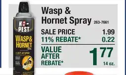 Menards No Pest Wasp & Solu Hornet Spray offer
