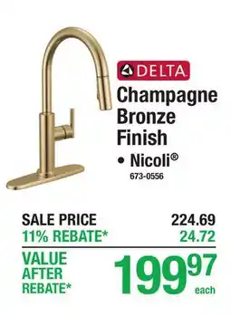 Menards Champagne Bronze Finish offer
