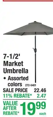 Menards 7-1/2' Market Umbrella offer