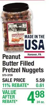 Menards Peanut Butter Filled Pretzel Nuggets offer