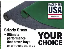 Menards Grizzly Grass offer