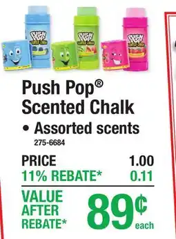 Menards Push Pop Scented Chalk offer