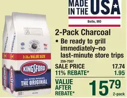 Menards 2-Pack Charcoal offer