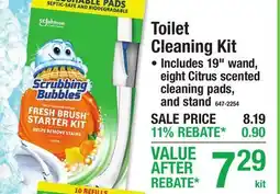 Menards Toilet Cleaning Kit offer