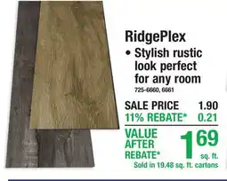 Menards RidgePlex • Stylish rustic look perfect for any room offer