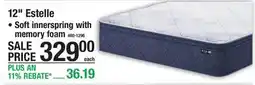 Menards 12 Estelle • Soft innerspring with memory foam offer