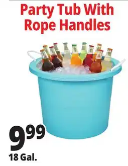 Ocean State Job Lot Gracious Living Party Tub with Rope Handles 17.8 Gal offer
