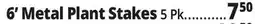 Ocean State Job Lot 6' Metal Plant Stakes offer
