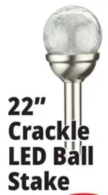 Ocean State Job Lot Solar Crackle LED Garden Stake 22 offer