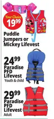 Ocean State Job Lot Life Vests offer