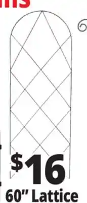 Ocean State Job Lot Panacea Lattice Garden Trellis 60 offer