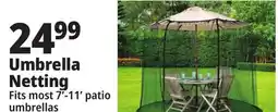 Ocean State Job Lot Outdoor Living Accents Universal Umbrella Netting 10' offer