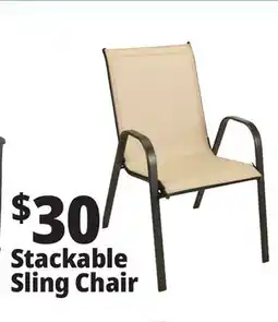Ocean State Job Lot Steel Stacking Sling Chair offer