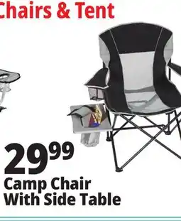 Ocean State Job Lot Oversized Folding Camp Chair with Side Table offer