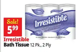 Ocean State Job Lot Irresistible Soft Impressions Bath Tissue 12 Count offer