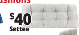Ocean State Job Lot Settee Cushion Gray Botanical offer