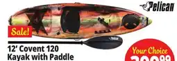 Ocean State Job Lot Pelican Covert Angler Kayak w/ Paddle offer