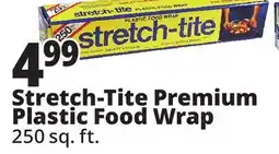 Ocean State Job Lot stretch-tite Premium Plastic Food Wrap 250 sq ft offer