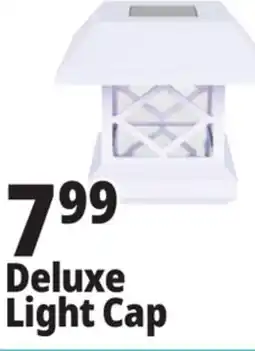 Ocean State Job Lot Deluxe Solar Post Cap Light White Finish offer