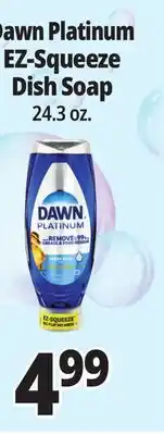 Ocean State Job Lot Dawn Platinum EZ-Squeeze Liquid Dish Detergent 24.3 oz offer