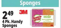 Ocean State Job Lot Scotch-Brite Ocelo Multi-Purpose 3M Sponges 4 Count offer