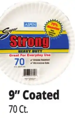 Ocean State Job Lot Aspen Super Strong Heavy-Duty 9 Paper Plates 70 Count offer
