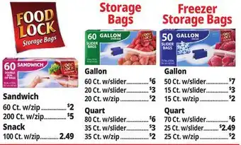 Ocean State Job Lot Food Lock Bags offer