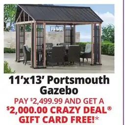 Ocean State Job Lot Portsmouth 11' x 13' Hardtop Gazebo offer