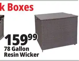 Ocean State Job Lot Resin Wicker Deck Box 78 Gal offer