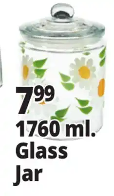 Ocean State Job Lot 1760 ml. Hand Painted Glass Jar offer