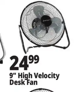 Ocean State Job Lot 9 High Velocity Desk Fan offer